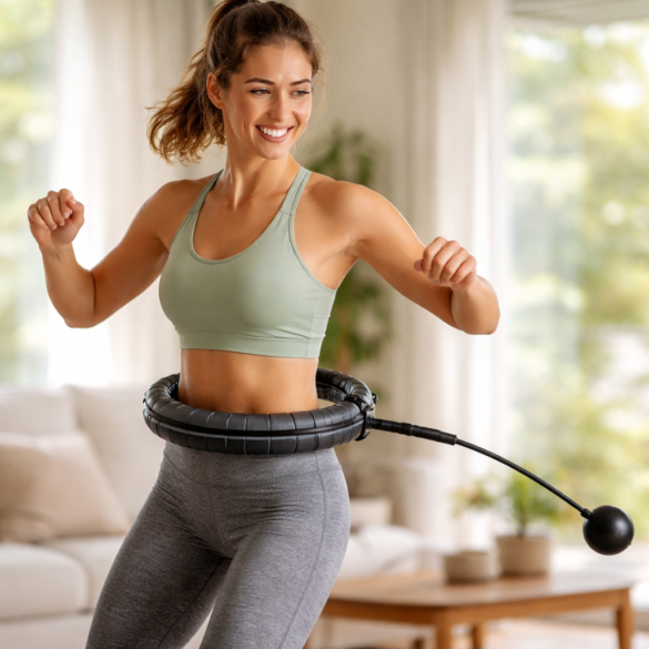 Hula Rope workout for core strength, cardio fitness, and home exercise