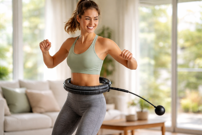 Hula Rope workout for core strength, cardio fitness, and home exercise