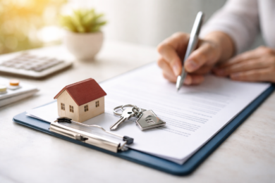 NBBC Homes online council housing application portal on a laptop with housing listings and applicant documents