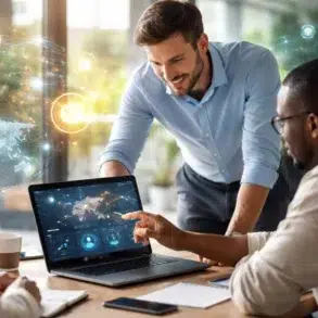 Network AI Elite dashboard showing AI-driven network monitoring, automation, and performance insights for businesses and users