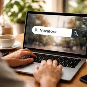 Person searching Novafork online as digital interest rapidly grows across platforms
