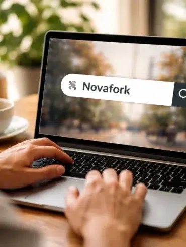 Person searching Novafork online as digital interest rapidly grows across platforms