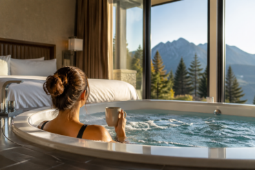Room Hot Tub Hotels luxury suite designed for a relaxing getaway