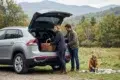 Volkswagen Atlas Cross Sport parked outdoors showing modern SUV styling, spacious design, and practical everyday family use