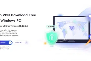 iTop VPN free download for Windows PC, featuring AES-256 encryption, 3200+ servers, lightning speed, and dedicated IP for secure browsing.