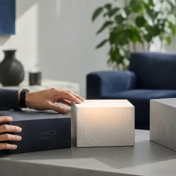 Best Online Retailers for Electronics in 2025 with shoppers comparing laptops, phones, headphones, and smart gadgets online