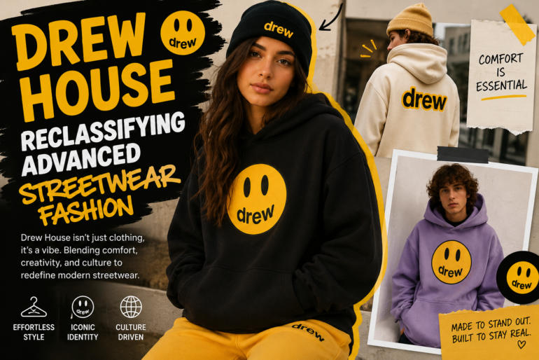 Streetwear redefined with Drew House vibes.