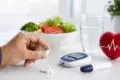 Equmet diabetes medicine information with blood sugar monitoring and prescription safety concept