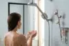 Filter in Shower installed in a modern bathroom for cleaner water and softer skin
