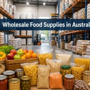Wholesale food supply warehouse in Australia.