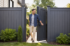 Gate in Panel installed in a modern backyard fence with secure access and clean outdoor design