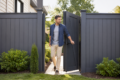 Gate in Panel installed in a modern backyard fence with secure access and clean outdoor design