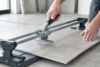 Sigma Tile Cutter used for clean porcelain tile cuts during a home renovation project
