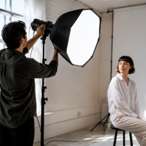 Studio Lighter setup for better photos and videos in a small creative studio