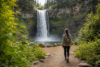 Scenic local waterfall surrounded by green forest, rocks, and a peaceful hiking trail for a Waterfalls Near Me day trip