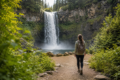 Scenic local waterfall surrounded by green forest, rocks, and a peaceful hiking trail for a Waterfalls Near Me day trip