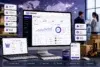 An all-in-one digital display showcasing WooCommerce B2B features, including a comprehensive B2B dashboard on a desktop monitor, tiered pricing examples on a laptop, and an order summary on a mobile device.