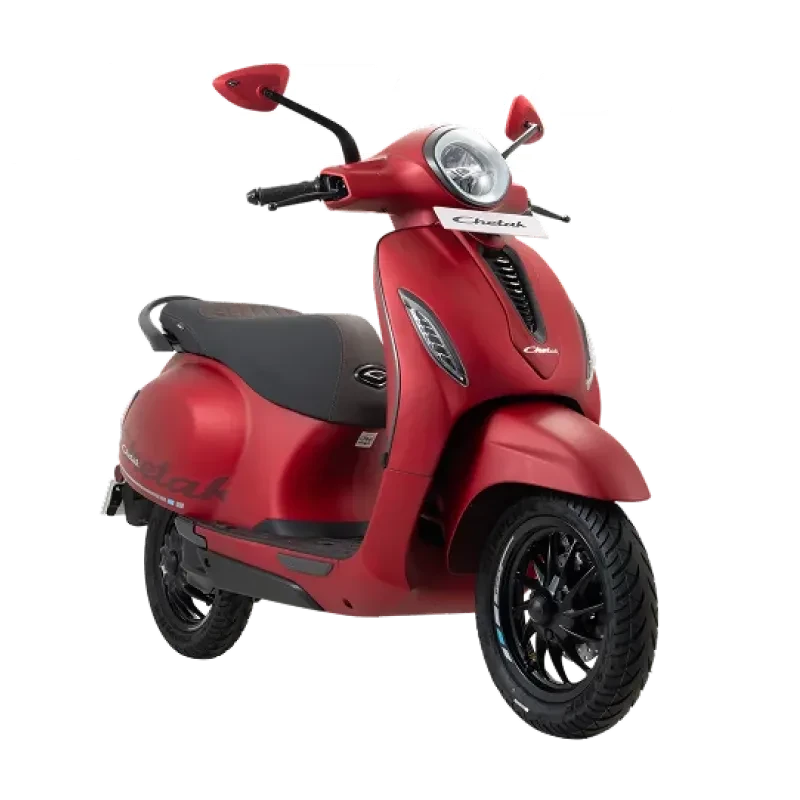 Red scooter with a modern design, featuring a round headlight and sleek body on a black background. The model "C3501" is prominently displayed above.