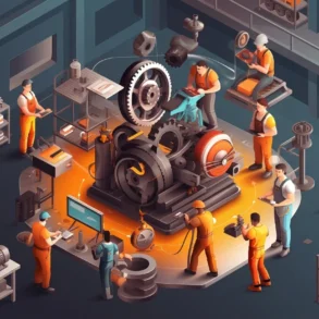 Comparison between a standard gear machining workshop lacking integrated quality systems and LS Manufacturing's auditable smart factory environment with IATF 16949, AS9100D certifications, PPAP documentation, and real-time SPC monitoring for high-precision gear production.