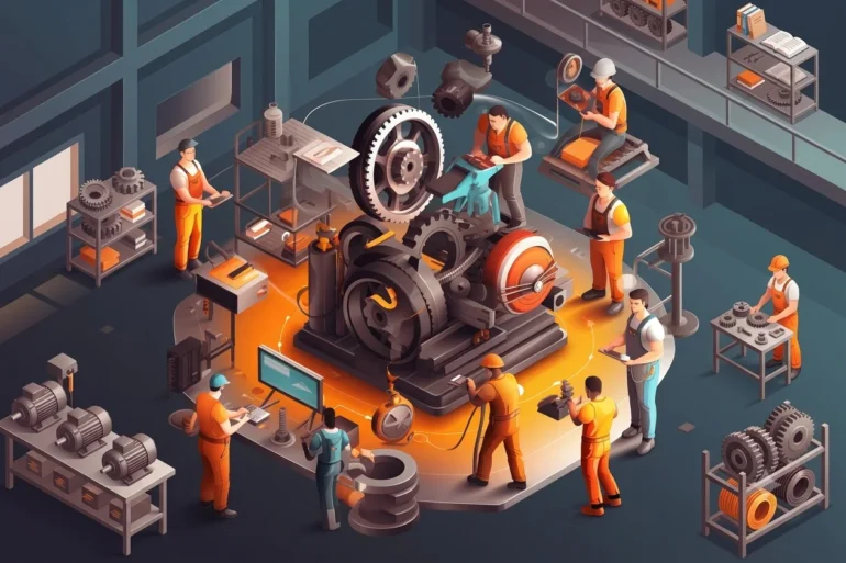 Comparison between a standard gear machining workshop lacking integrated quality systems and LS Manufacturing's auditable smart factory environment with IATF 16949, AS9100D certifications, PPAP documentation, and real-time SPC monitoring for high-precision gear production.
