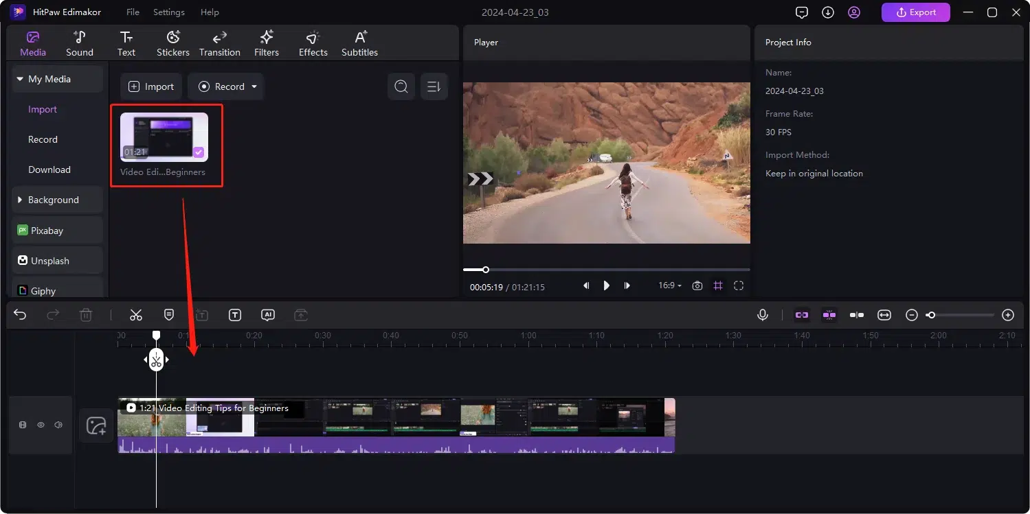 Import Your Video