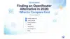 Graphic titled “Finding an OpenRouter Alternative in 2026,” with a checklist comparing pricing, catalog breadth, routing, failover, observability, key management, and BYOK.
