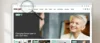A browser shows “Changing Career Later in Life: Start Here” beside a smiling older woman, with a magnifying glass over the address bar; hopeful tone.